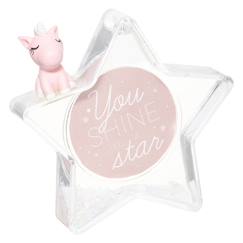 Linge de maison et décoration-Décoration-Cadre enfant animé - licorne