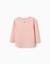 T-shirt en coton à manches longues avec imprimé stitch vibes Rose clair 2 - vertbaudet enfant 