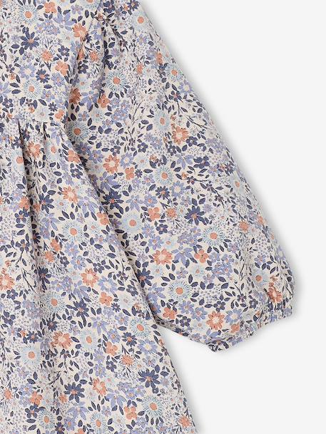 Robe bébé fille manches longues bleu+noisette 3 - vertbaudet enfant 