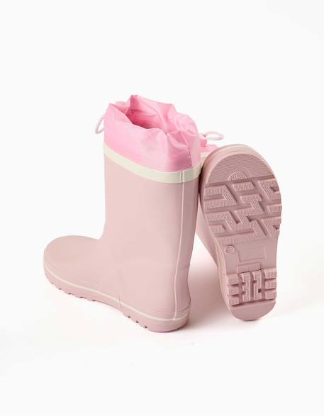 Bottes en caoutchouc avec imprimé stitch et fermeture à cordon Rose 3 - vertbaudet enfant 