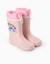 Bottes en caoutchouc avec imprimé stitch et fermeture à cordon Rose 2 - vertbaudet enfant 