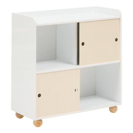 Meuble de rangement 2 portes 2 cases - bouli Beige 2 - vertbaudet enfant 