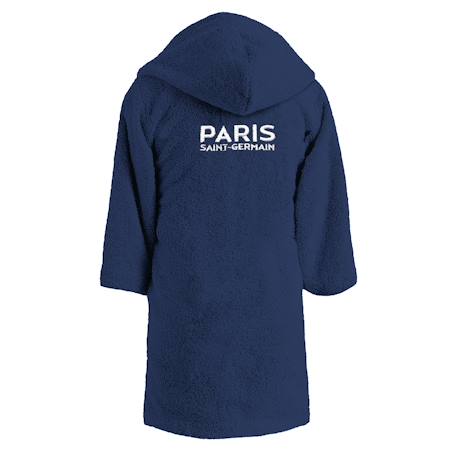 Peignoir enfant brodé 100% coton, psg ruban Bleu marine 6 - vertbaudet enfant 