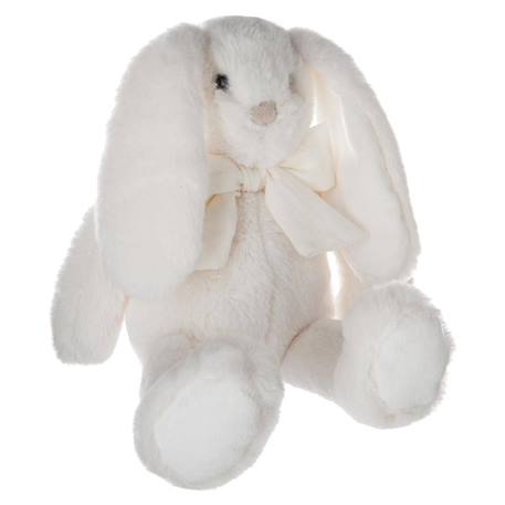 Peluche lapin avec noeud - kay Blanc+Bleu+Rose 1 - vertbaudet enfant 