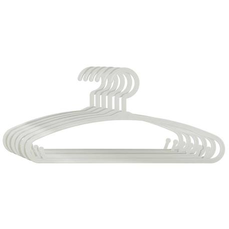 Lot de 6 cintres enfant blanc plastique Blanc+Bleu+Gris+Jaune+Rose+Vert 5 - vertbaudet enfant 