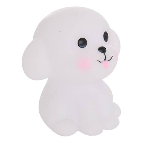 Veilleuse chien enfant softy blanc 9,5x8x9,9 cm Beige 1 - vertbaudet enfant 