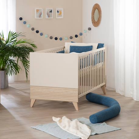 Ensemble de meubles pour bébé ‘Sidney’ duo – pieds et poignées en bois massif Cachemire / chêne 3 - vertbaudet enfant 