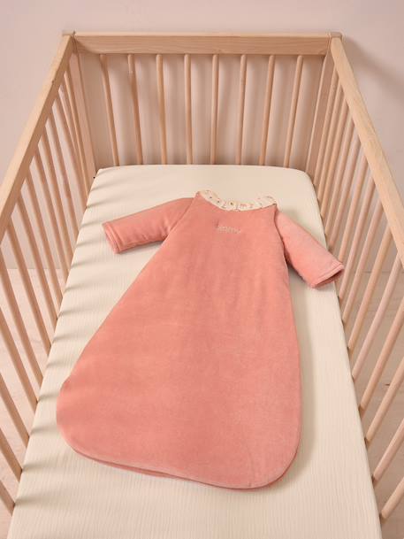 Gigoteuse manches longues velours Cocotte rose pêche 1 - vertbaudet enfant 