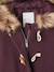 Duffle-coat à capuche fille drap de laine blush+camel+prune+vert de gris 21 - vertbaudet enfant 