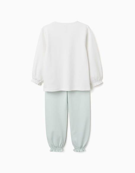 Pyjama long en coton avec princesses disney Blanc 2 - vertbaudet enfant 