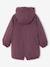 Parka fille à capuche doublée imitation fourrure bois de rose+noir+prune+vert foncé 17 - vertbaudet enfant 