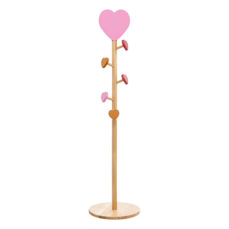 Porte-manteau coeur 5 patères - solea Beige 2 - vertbaudet enfant 