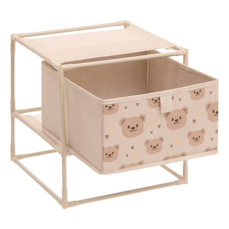 Table de chevet enfant 1 tiroir ourson - tissa Beige 5 - vertbaudet enfant 