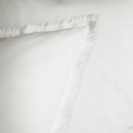 Set de 2 taies d'oreiller unies à franges, coton lavé Anthracite+Blanc+Bleu glacier+Bleu nuit+Caramel+Lichen+Lie de vin+Lin+Miel+Nude+Terre cuite 10 - vertbaudet enfant 