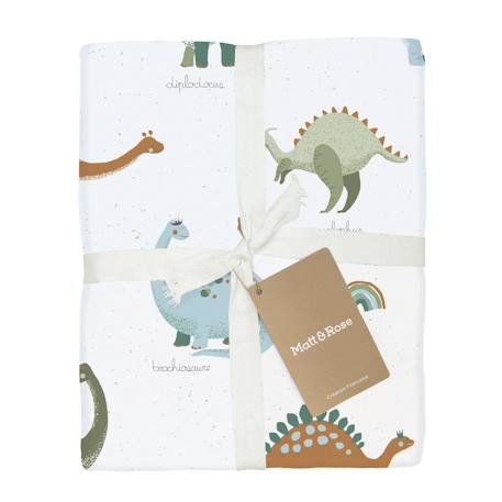 Parure de lit imprimée 100% coton, dinos Blanc 5 - vertbaudet enfant 