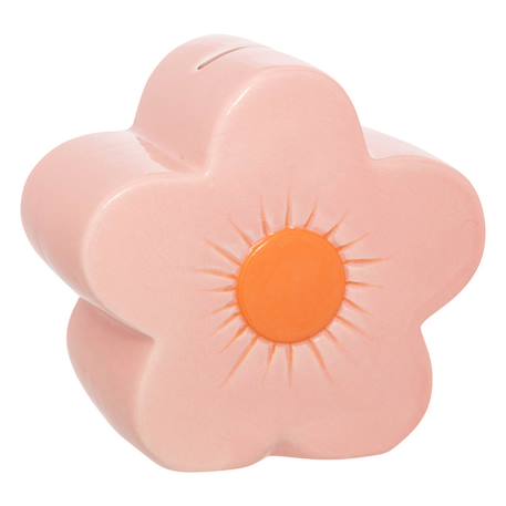 Tirelire fleur en céramique - anae Rose 2 - vertbaudet enfant 