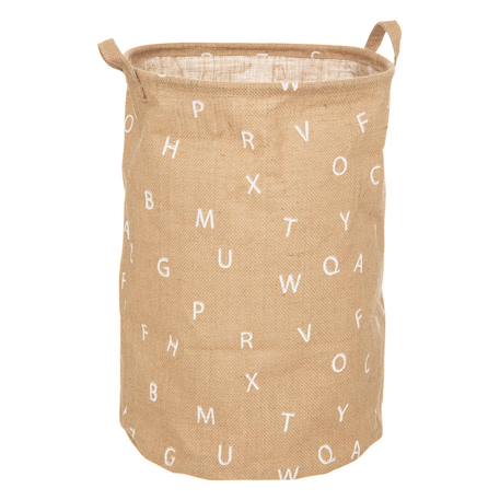 Panier enfant en jute à poignées - alphabet Beige 1 - vertbaudet enfant 
