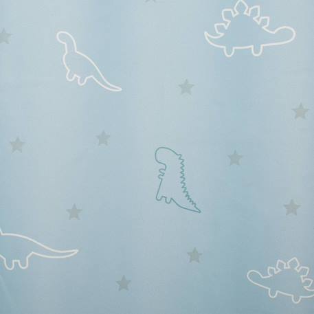 Rideau occultant phosphorescent dinosaure - aipo Bleu+Gris+Rose 4 - vertbaudet enfant 
