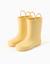 Bottes de pluie en caoutchouc avec anses Jaune 2 - vertbaudet enfant 