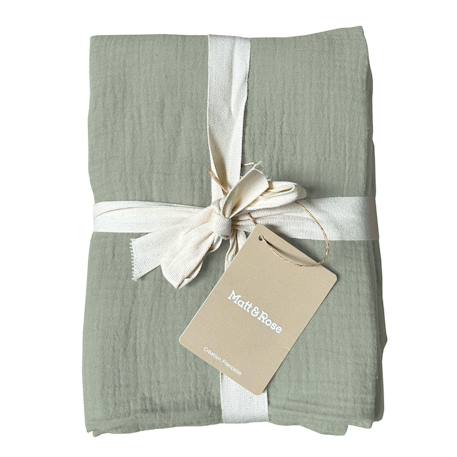 Set de 2 taies d'oreiller unies en coton, gaze de coton Bleu horizon+Bleu paon+Caramel+Chocolat+Lichen+Terre cuite 23 - vertbaudet enfant 