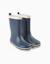 Bottes de pluie en caoutchouc avec semelle antidérapante Bleu 2 - vertbaudet enfant 