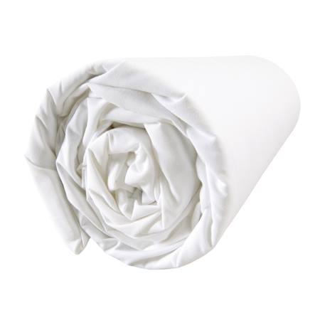 Drap-housse uni 100% coton, douce nuit Blanc 2 - vertbaudet enfant 