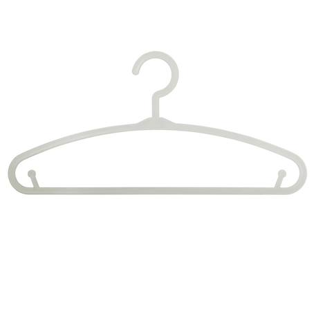 Lot de 6 cintres enfant blanc plastique Blanc+Bleu+Gris+Jaune+Rose+Vert 8 - vertbaudet enfant 