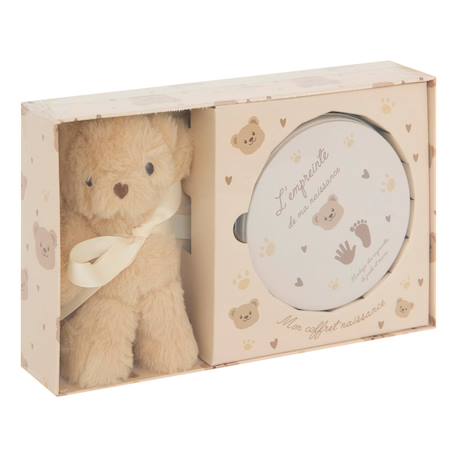 Coffret moulage empreinte avec peluche - aniel Beige 2 - vertbaudet enfant 