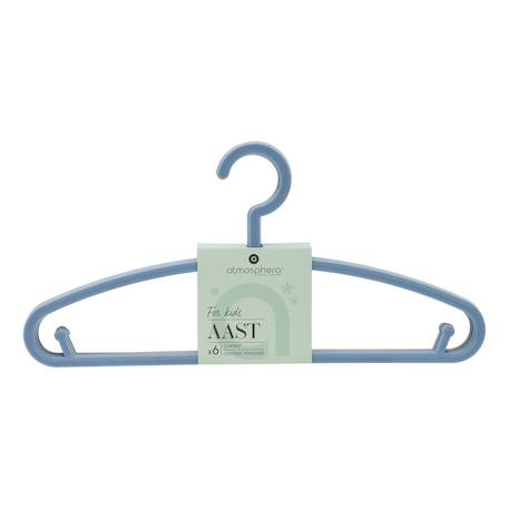 Lot de 6 cintres enfant blanc plastique Blanc+Bleu+Gris+Jaune+Rose+Vert 4 - vertbaudet enfant 