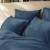Parure de lit unie en coton, gaze de coton Blanc+Bleu paon+Chocolat+Lichen+Naturel 9 - vertbaudet enfant 