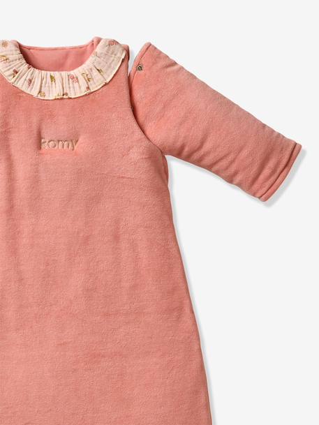 Gigoteuse manches longues velours Cocotte rose pêche 7 - vertbaudet enfant 