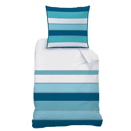 Parure de lit imprimée 100% coton, tendance océane Bleu 5 - vertbaudet enfant 