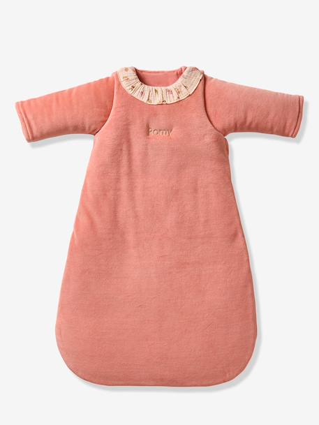 Gigoteuse manches longues velours Cocotte rose pêche 3 - vertbaudet enfant 