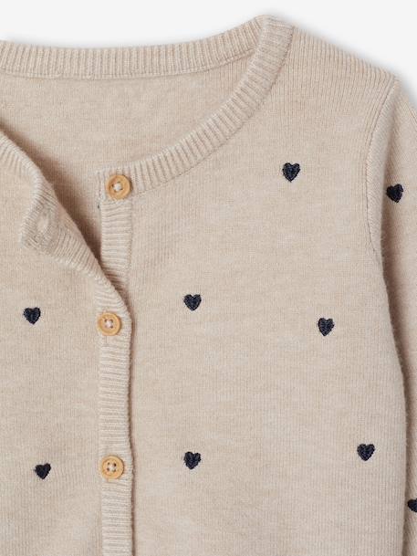Ensemble 3 pièces bébé fille beige chiné 6 - vertbaudet enfant 