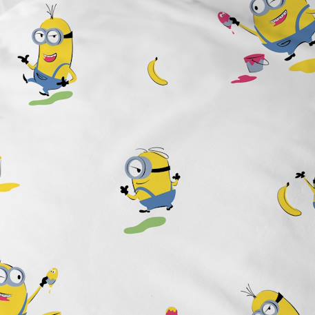 Parure de lit enfant 140x200, 100% coton, les minions Bleu 6 - vertbaudet enfant 