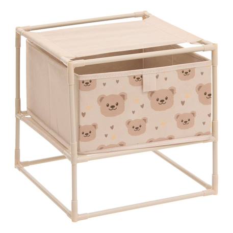 Table de chevet enfant 1 tiroir ourson - tissa Beige 2 - vertbaudet enfant 
