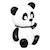 Veilleuse à pile panda h.14cm Blanc 2 - vertbaudet enfant 