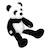 Peluche panda - andy Noir et blanc 2 - vertbaudet enfant 