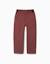 Pantalon chino en sergé à coupe droite avec bande élastique Marron 1 - vertbaudet enfant 