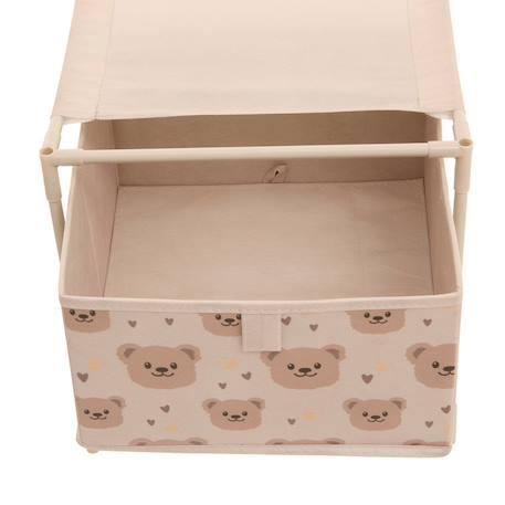 Table de chevet enfant 1 tiroir ourson - tissa Beige 4 - vertbaudet enfant 