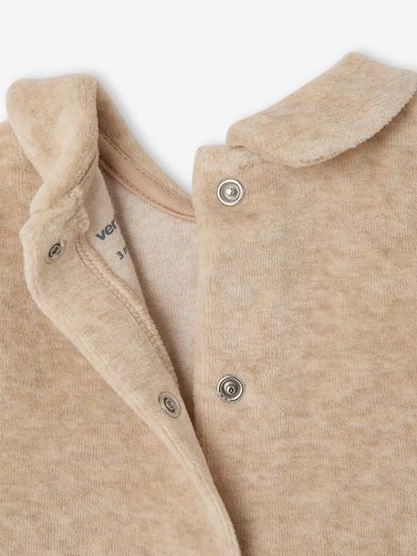 Lot de 2 pyjamas bébé fille ouverture dos beige chiné 8 - vertbaudet enfant 