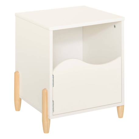 Table de chevet - douceur Blanc+Rose 2 - vertbaudet enfant 