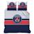 Parure de lit imprimée 100% coton, psg logo Bleu 3 - vertbaudet enfant 