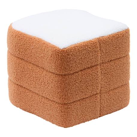 Pouf bouclette french toast - tostie Beige 2 - vertbaudet enfant 