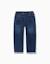 Pantalon de jogging en jean avec cordon de serrage et 5 poches Bleu foncé 2 - vertbaudet enfant 