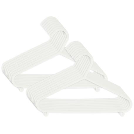 Cintres enfant 16 pièces - 30 cm blanc+Bleu+noir+rose+rose baie 1 - vertbaudet enfant 