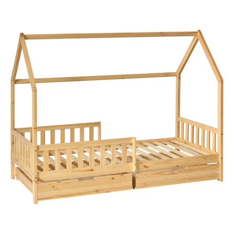 Lit cabane enfant 2 tiroirs - bosco Beige 2 - vertbaudet enfant 