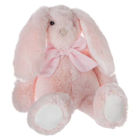 Peluche lapin avec noeud - kay Blanc+Bleu+Rose 14 - vertbaudet enfant 