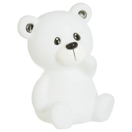 Veilleuse à pile ourson h.14cm Blanc+Bleu+Rose 1 - vertbaudet enfant 