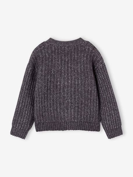 Gilet col V garçon gris ardoise 2 - vertbaudet enfant 
